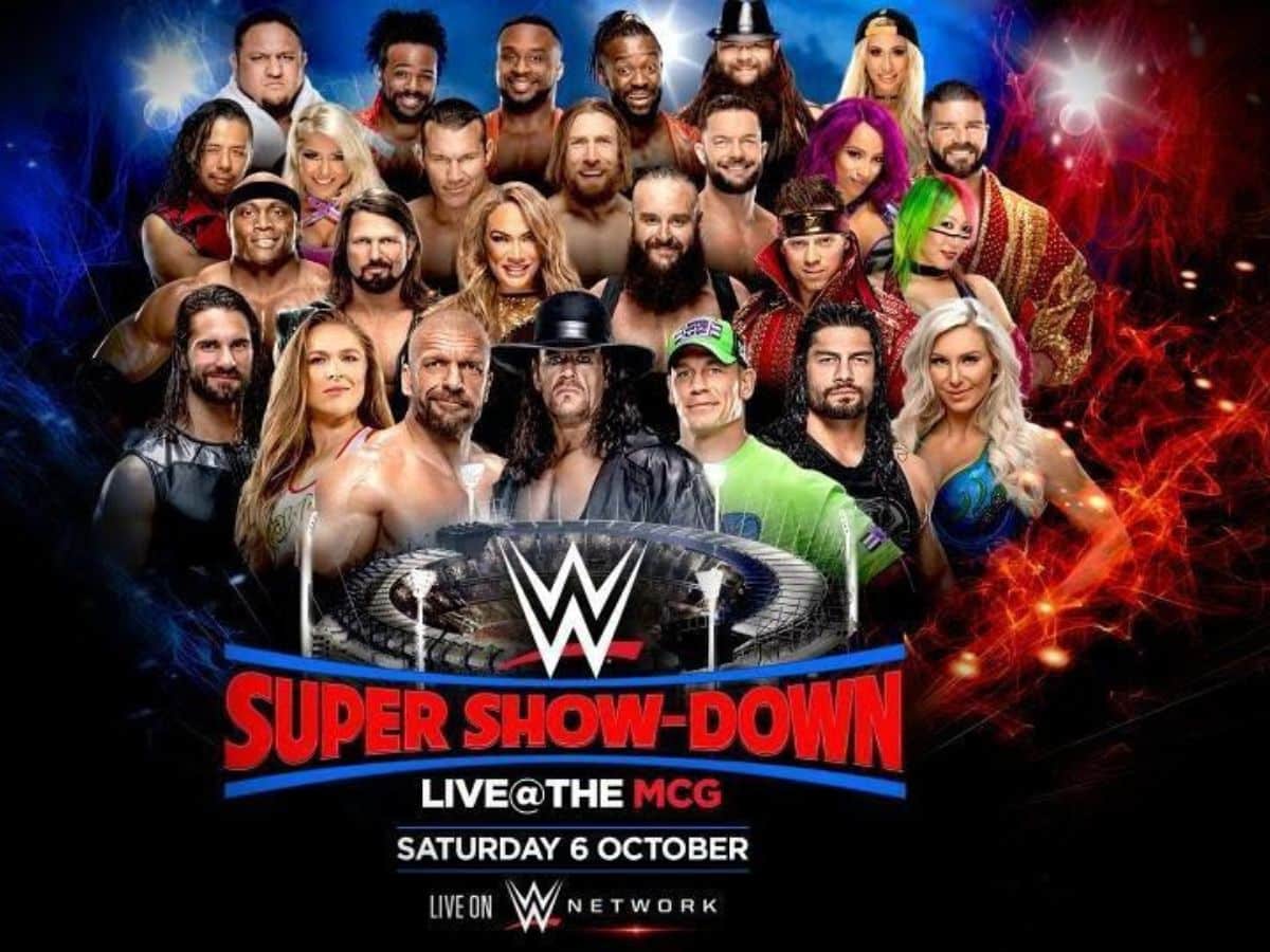 WWE Super Showdown from Australia in 2018