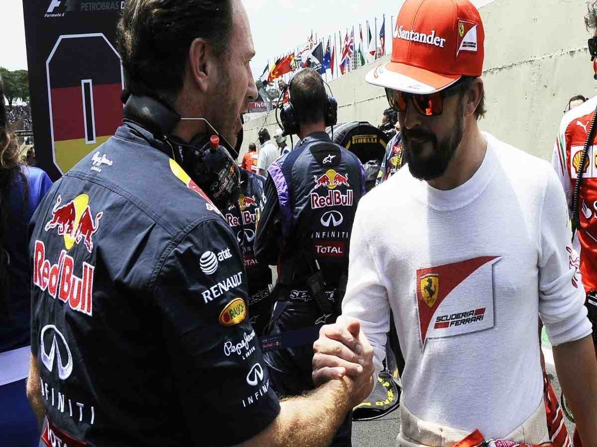 Christian Horner and Fernando Alonso