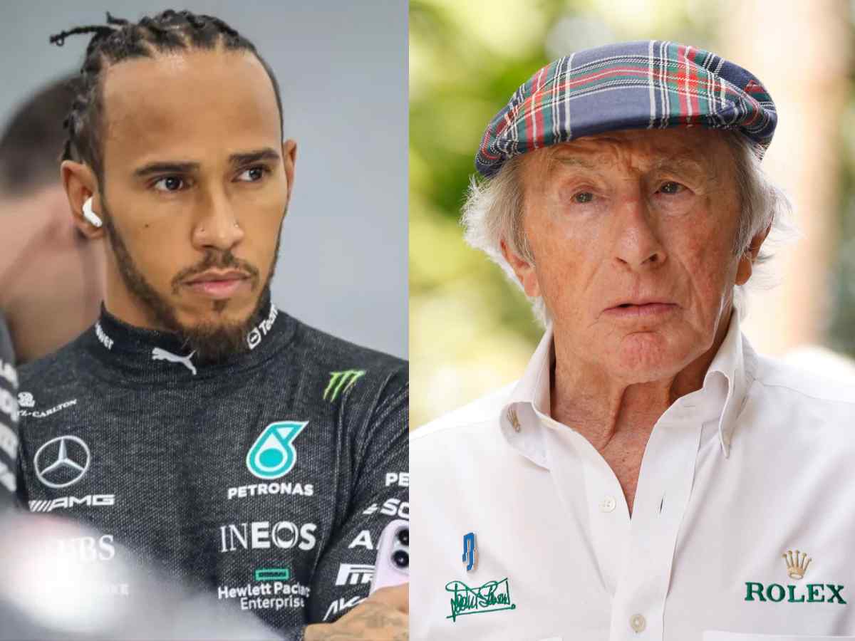 Lewis Hamilton and Sir Jackie Stewart