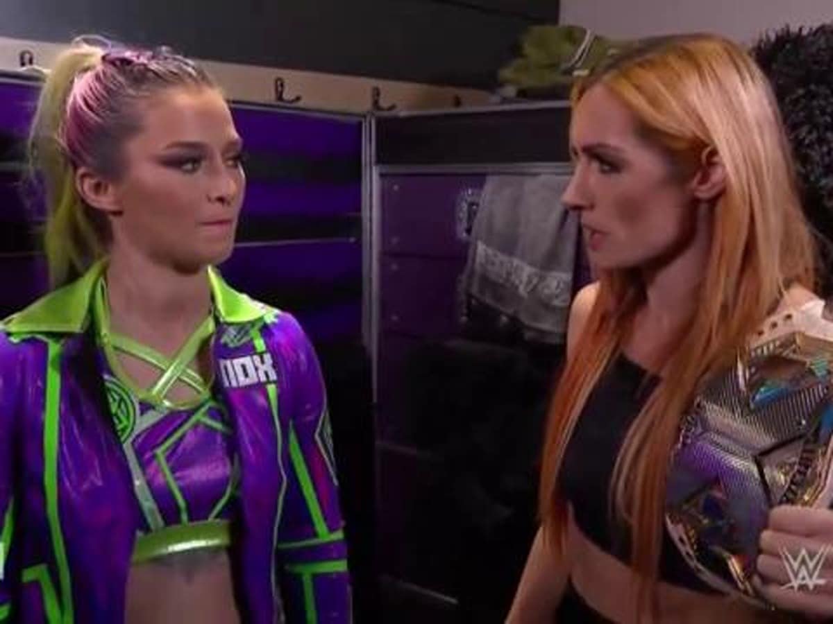 Tegan Nox and Becky Lynch