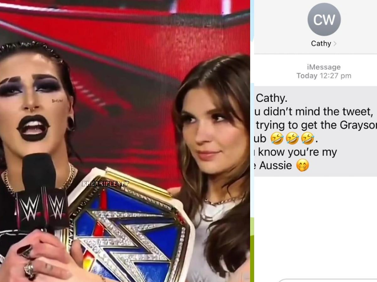 Rhea Ripley’s alleged ex-girlfriend Cathy Kelley accuses 33-year-old Superstar of creating fake screenshot of her after she exposed him