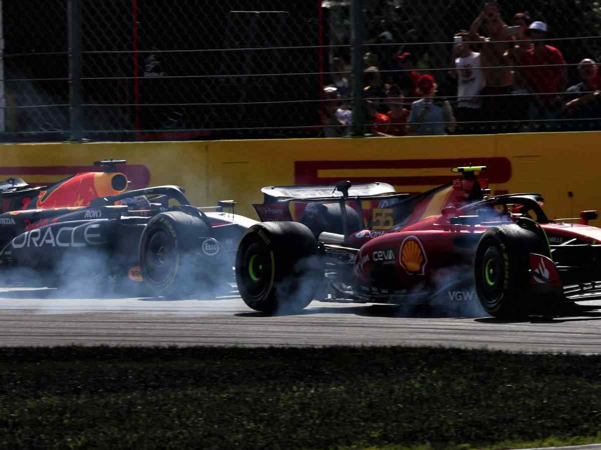 Carlos Sainz and Max Verstappen