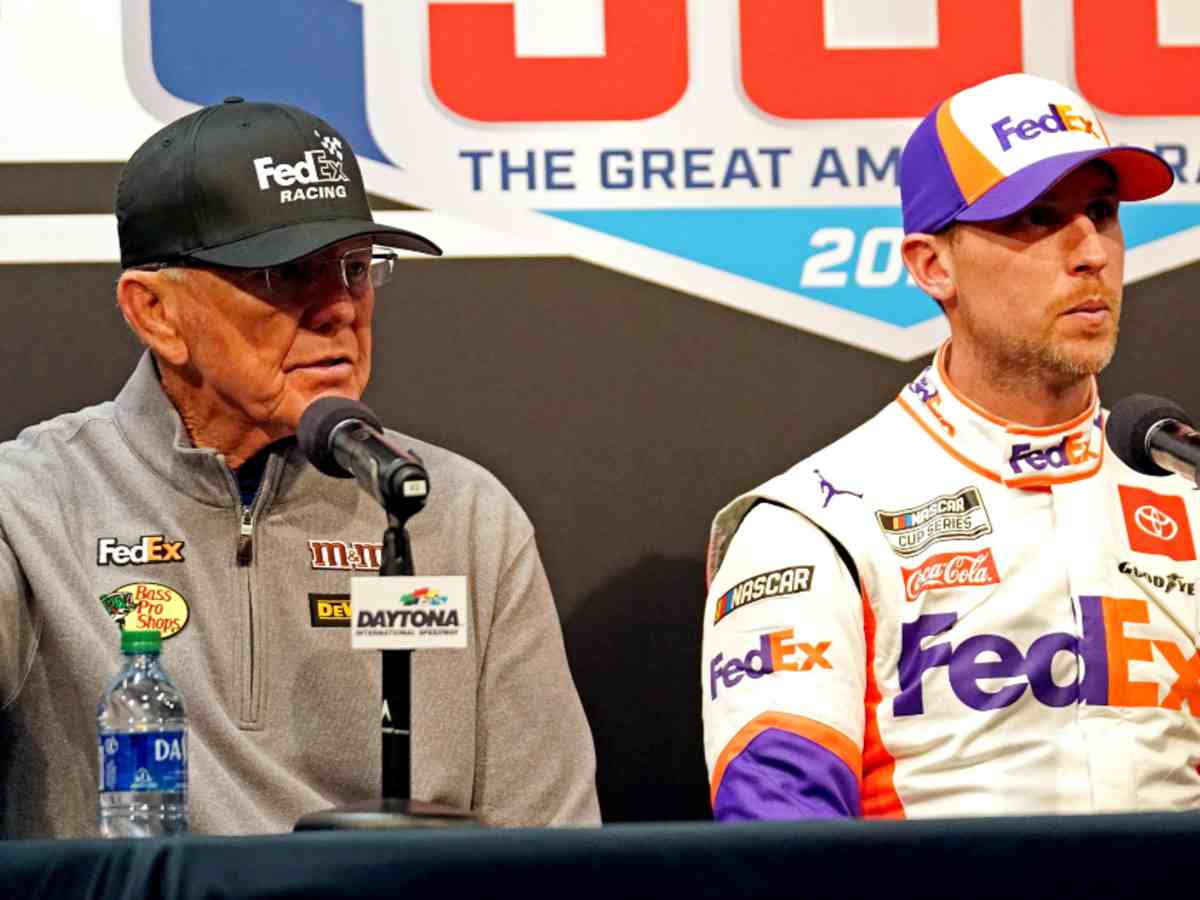 Joe Gibbs and Denny Hamlin