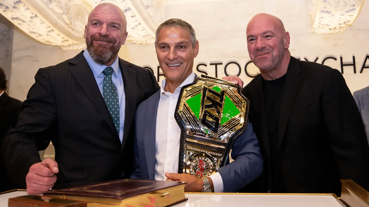 Triple H, Ari Emanuel and Dana White