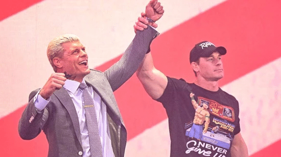 Cody Rhodes and John Cena