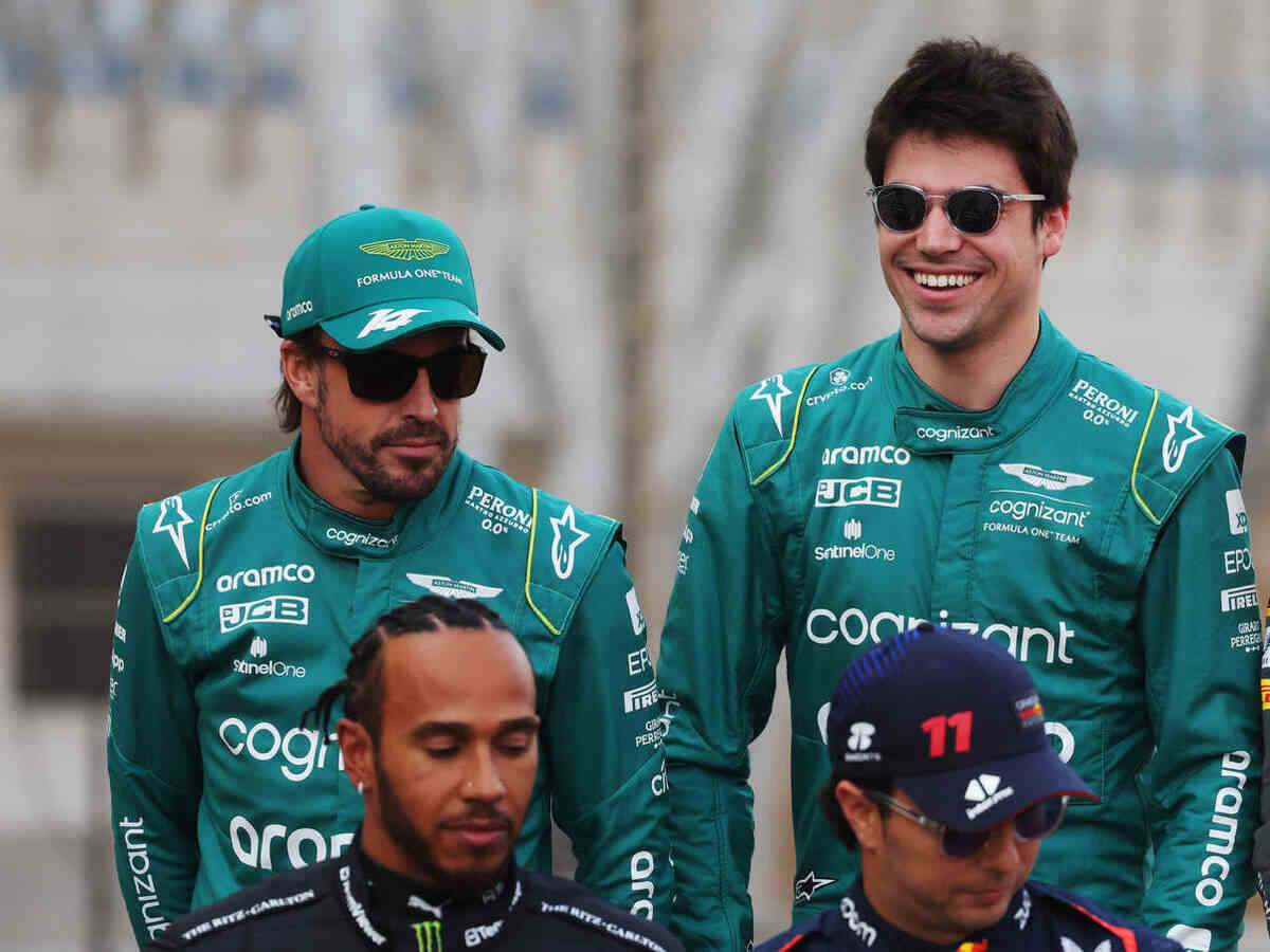 Fernando Alonso, Lewis Hamilton, Lance Stroll and Sergio Perez (Via IMAGO)