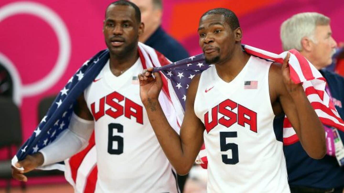 “Them old n****s were fed up” – LeBron James recruiting Steph Curry, Kevin Durant to form USA SUPERTEAM for 2024 Olympics following World Cup embarrassment, NBA fans predict easy gold