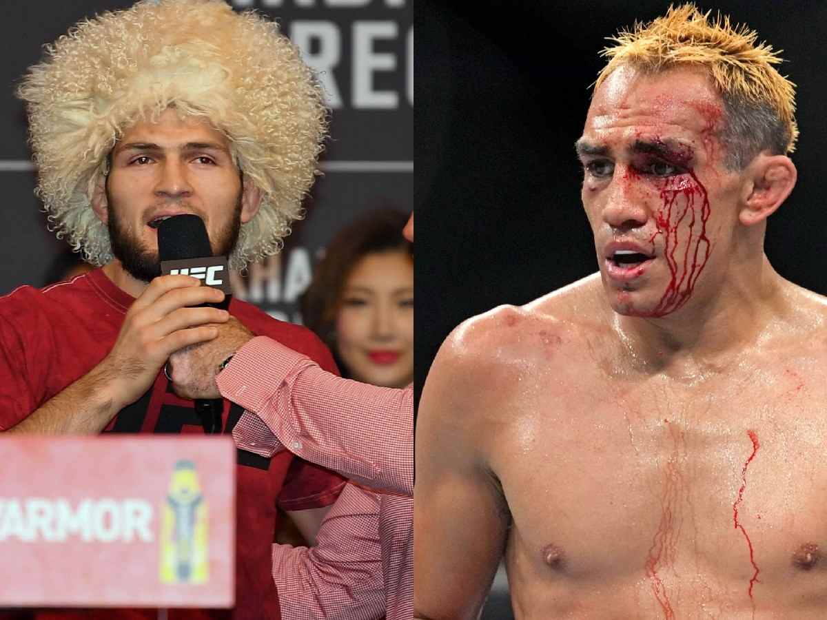 “You jealous now? I can order for you…” When Khabib Nurmagomedov trolled Tony Ferguson for not having Reebok sponsorship as interim lightweight champion