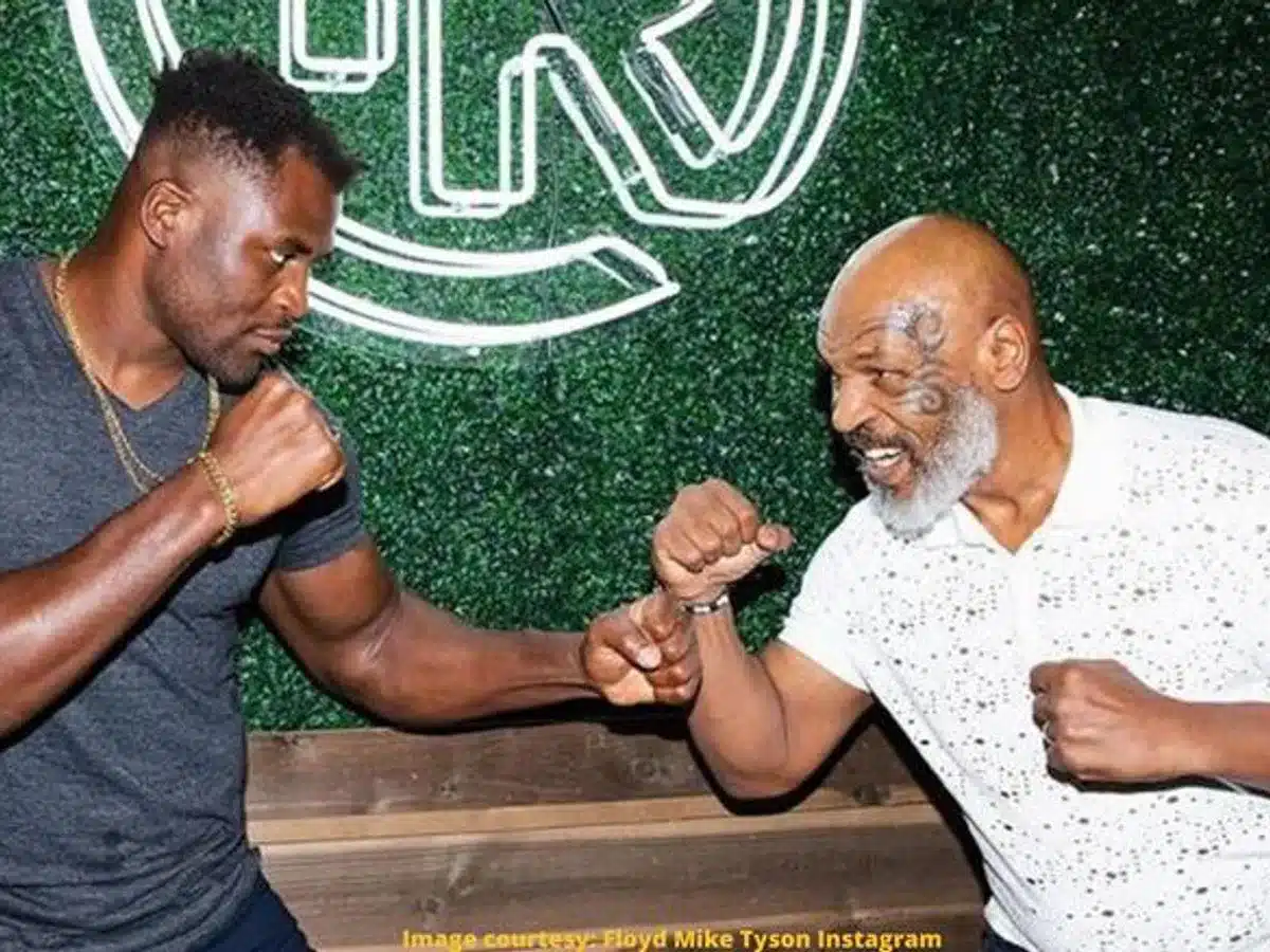 Francis Ngannou and Mike Tyson