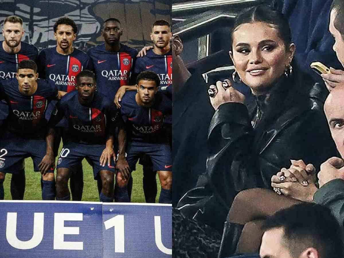 WATCH: American singer Selena Gomez spotted at the Parc des Princes to attend PSG’s game against Marseille