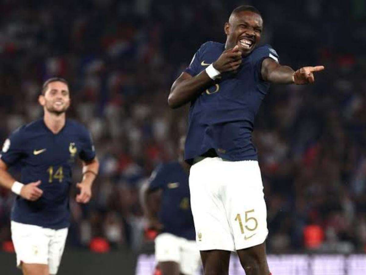 Marcus Thuram after scoring vs Ireland