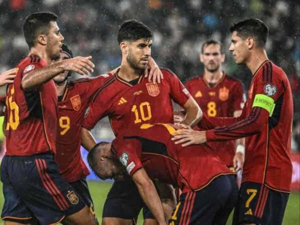 Spain players vs Georgia