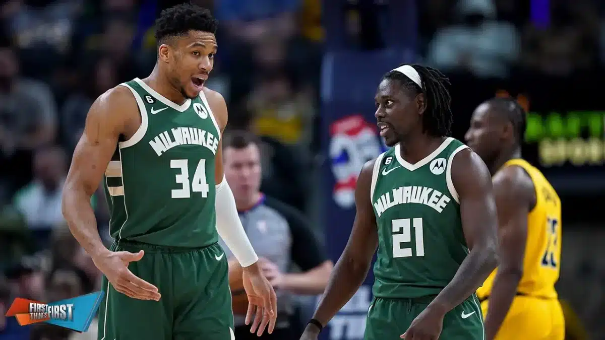 Giannis Antetokounmpo and Jrue Holiday