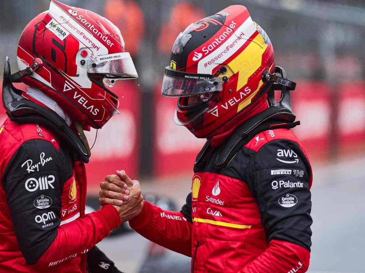 Carlos Sainz and Charles Leclerc