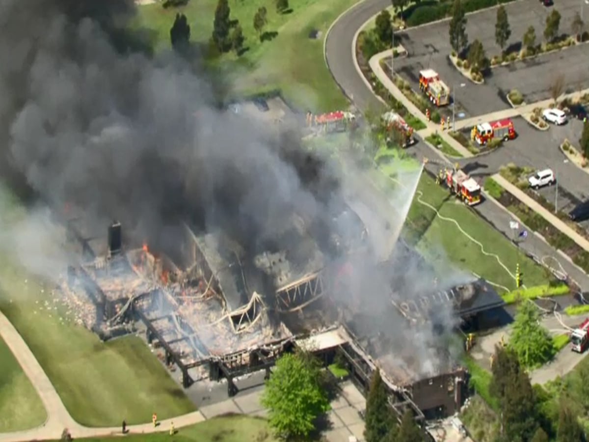 WATCH: Greg Norman’s masterpiece Eastern Golf Club gets engulfed by ferocious fire at Yarra Valley