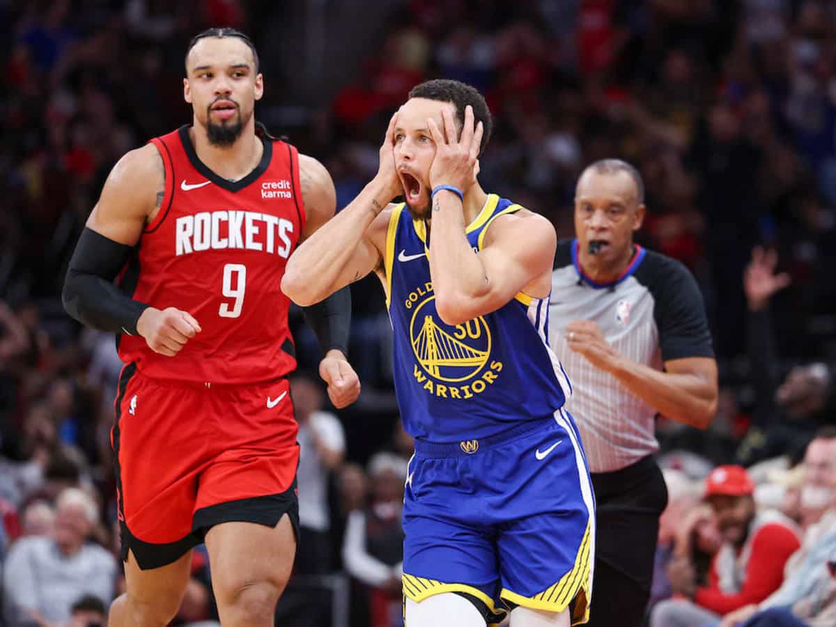 Stephen Curry and Dillon Brooks