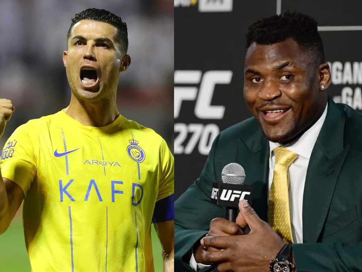 Cristiano Ronaldo and Francis Ngannou