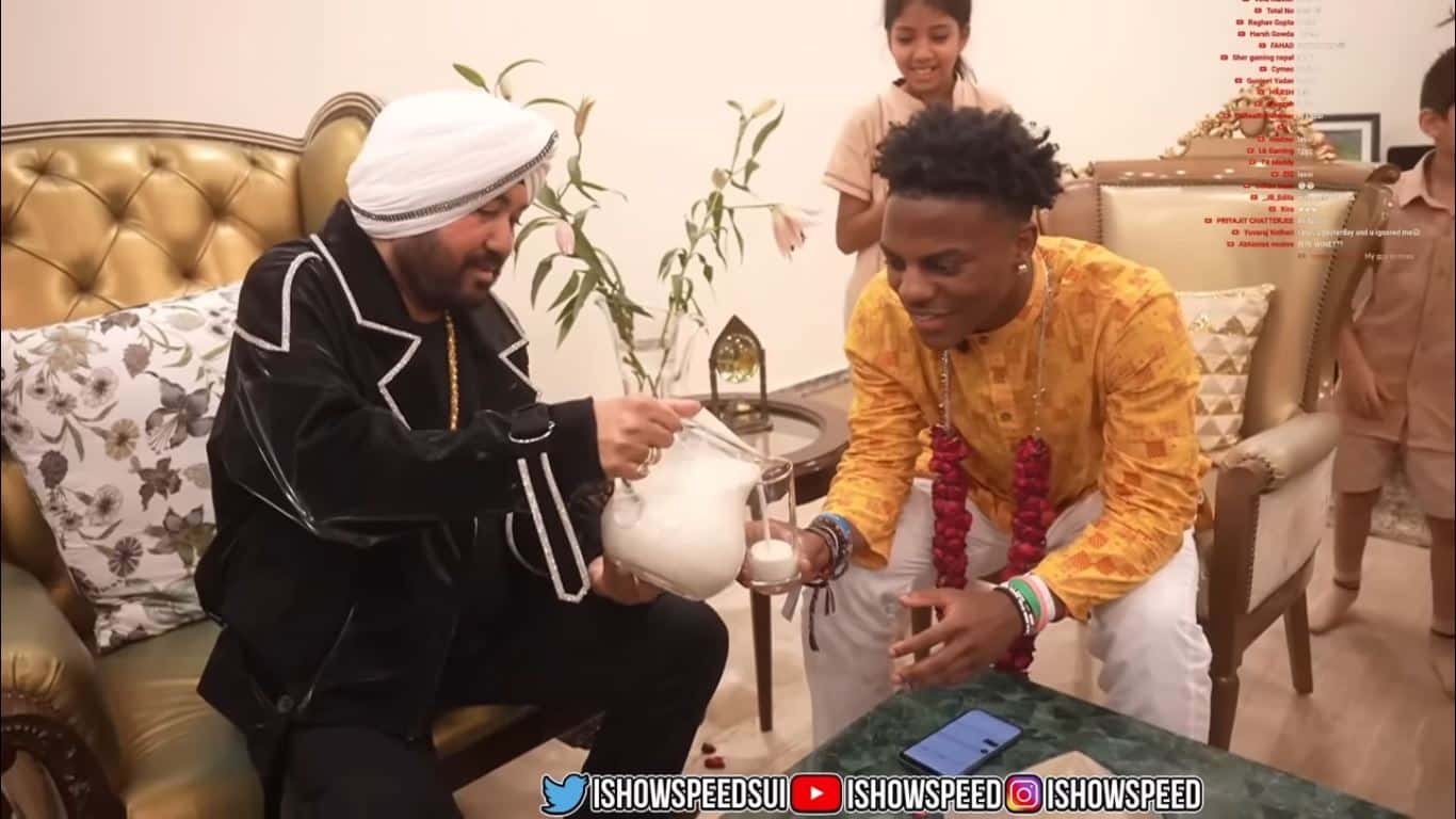 IShowSpeed with Daler Mehndi (via: YouTube/IShowSpeed)