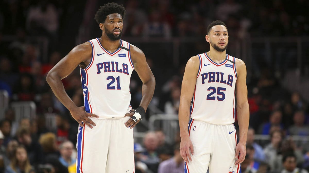 Joel Embiid and Ben Simmons 