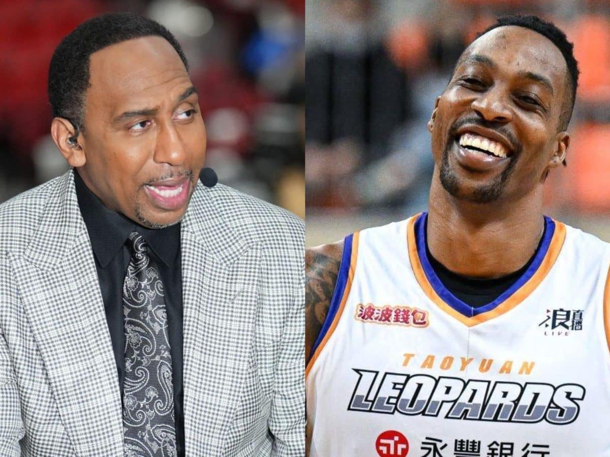 Stephen A. Smith and Dwight Howard.