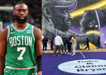 Celtics superstar Jaylen Brown uses $300 MILLION salary to pay stunning tribute to Gigi and Kobe Bryant