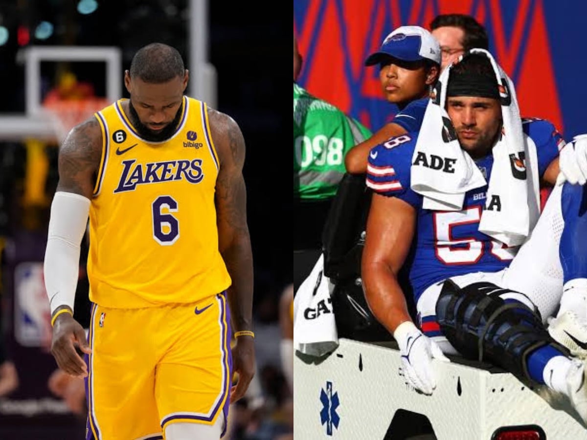 “He happy his parlay still alive” – LeBron James insensitively celebrates Bills player’s injury, NBA fans point to gambling pick for BIZARRE reaction