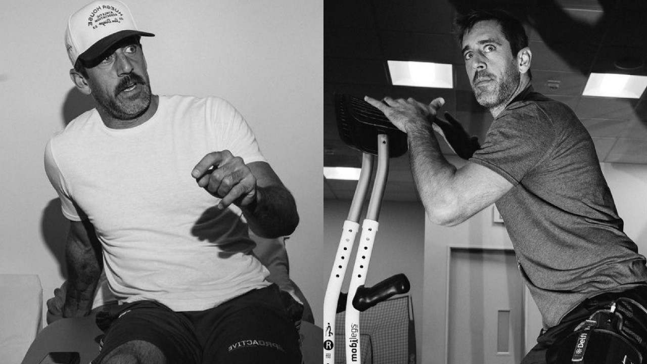 Aaron Rodgers shares ‘astonishing’ snaps of his recovery as he aims to return this season for the Jets