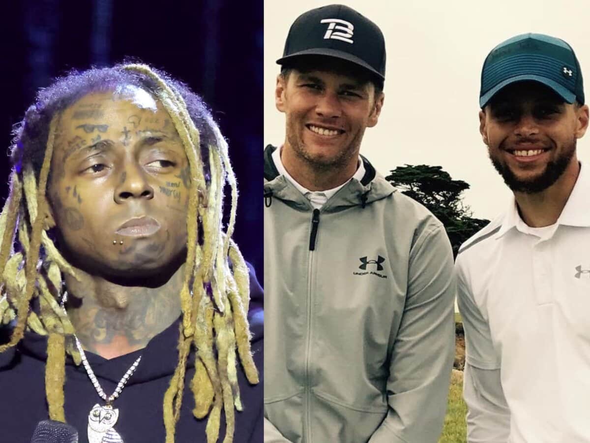 “Comparing Steph to Brady in the Bron era?” – Lil Wayne draws similarities between Stephen Curry and Tom Brady, NBA fans LASH OUT at rapper