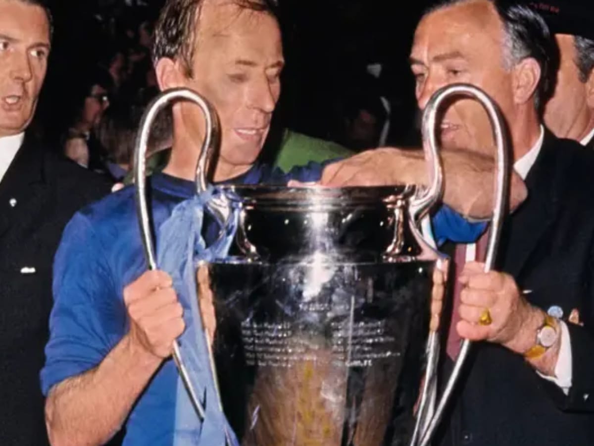 Bobby Charlton lifted the European Cup with Manchester United in 1968