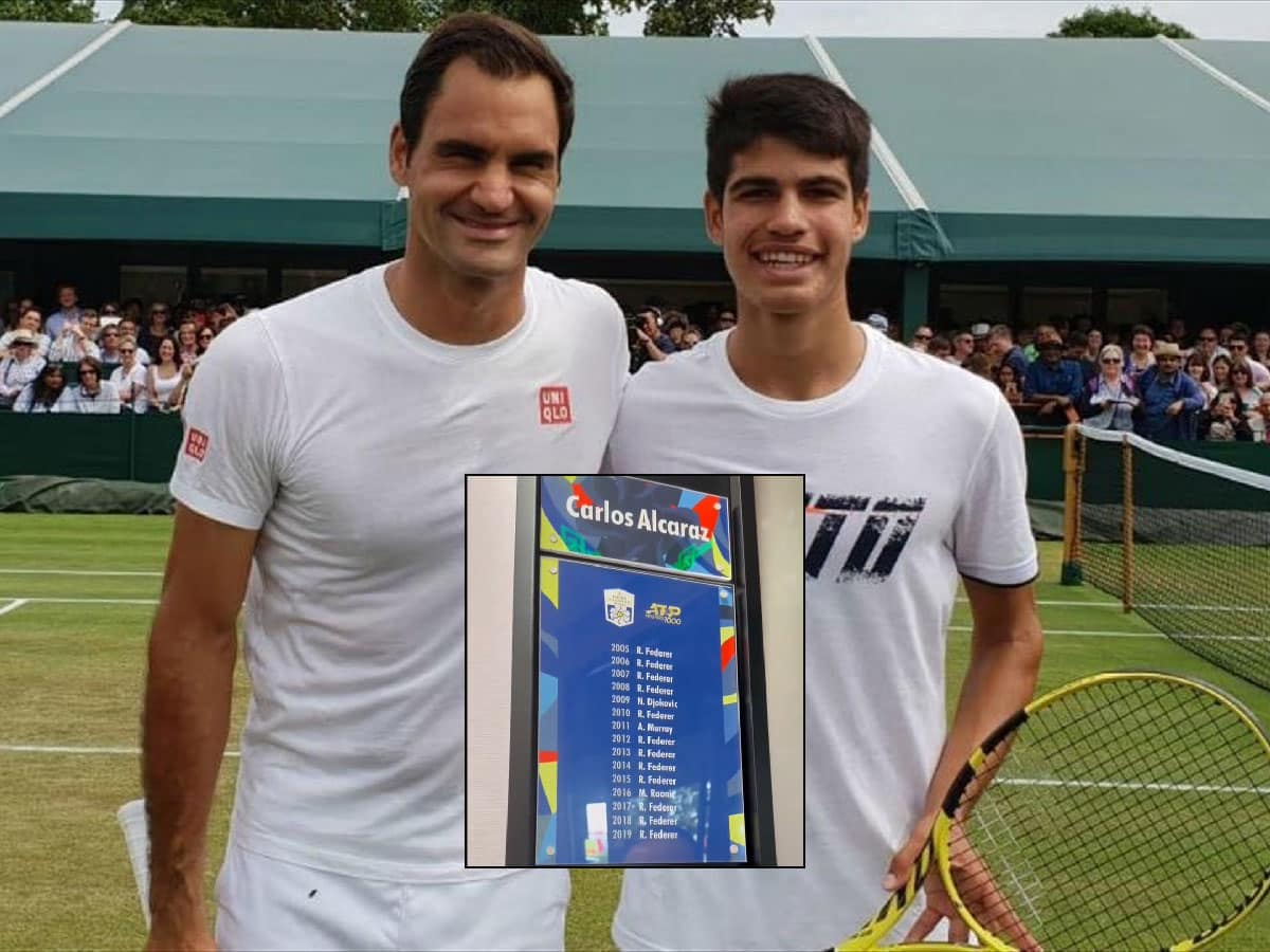 WATCH: Carlos Alcaraz presented with an independent locker room at Shanghai Masters previously assigned to Roger Federer 