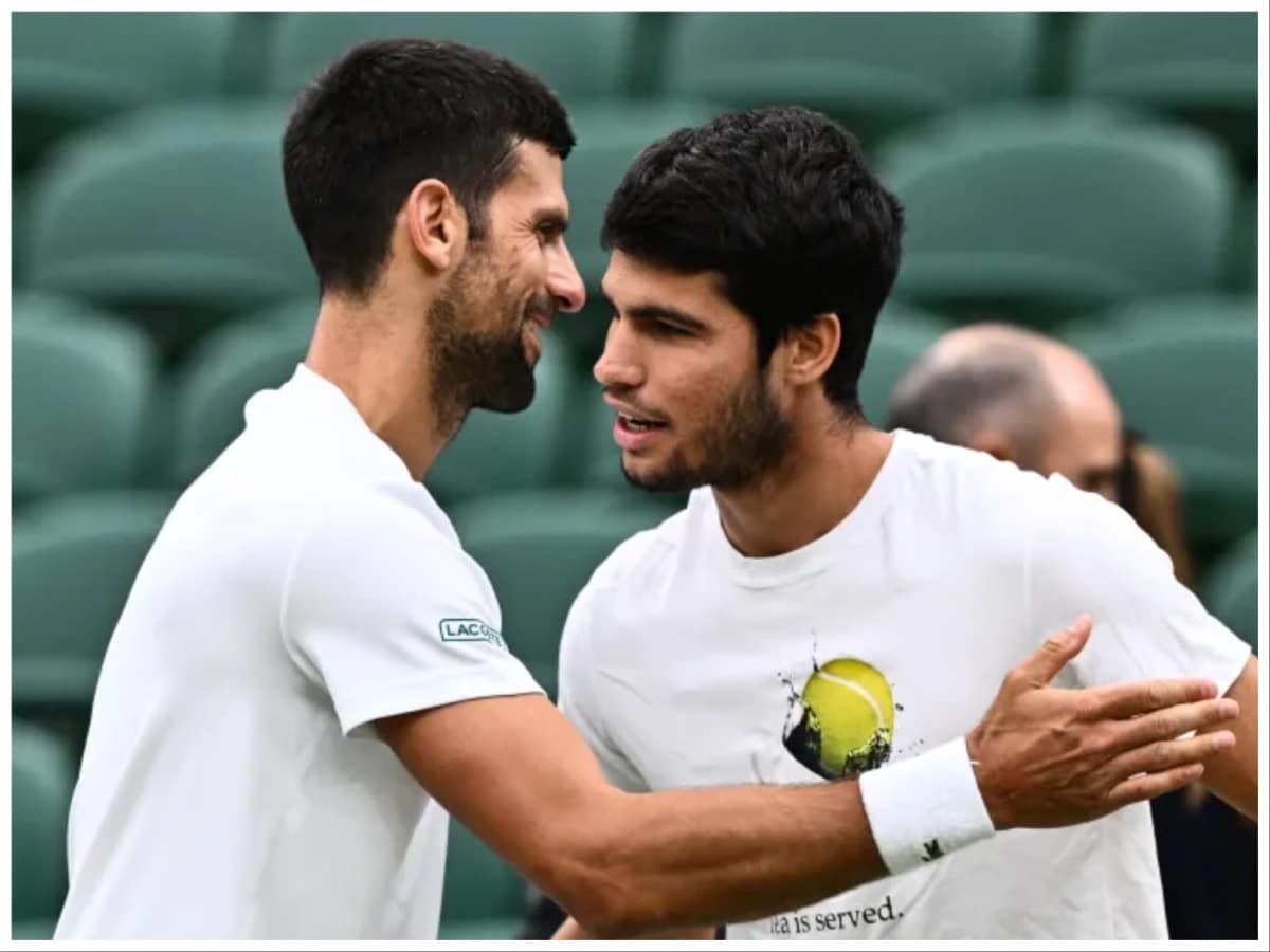 Carlos Alcaraz and Novak Djokovic