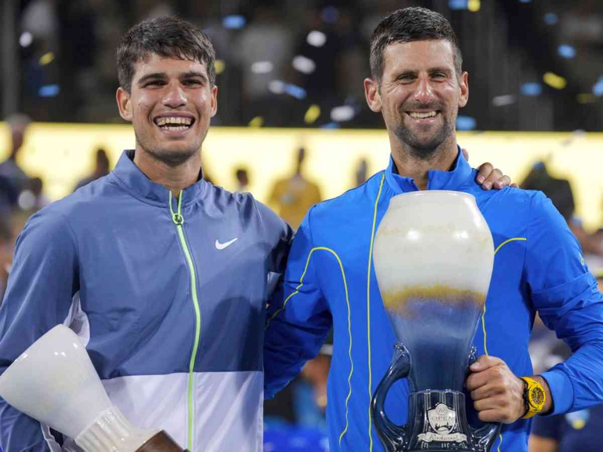 Carlos Alcaraz and Novak Djokovic