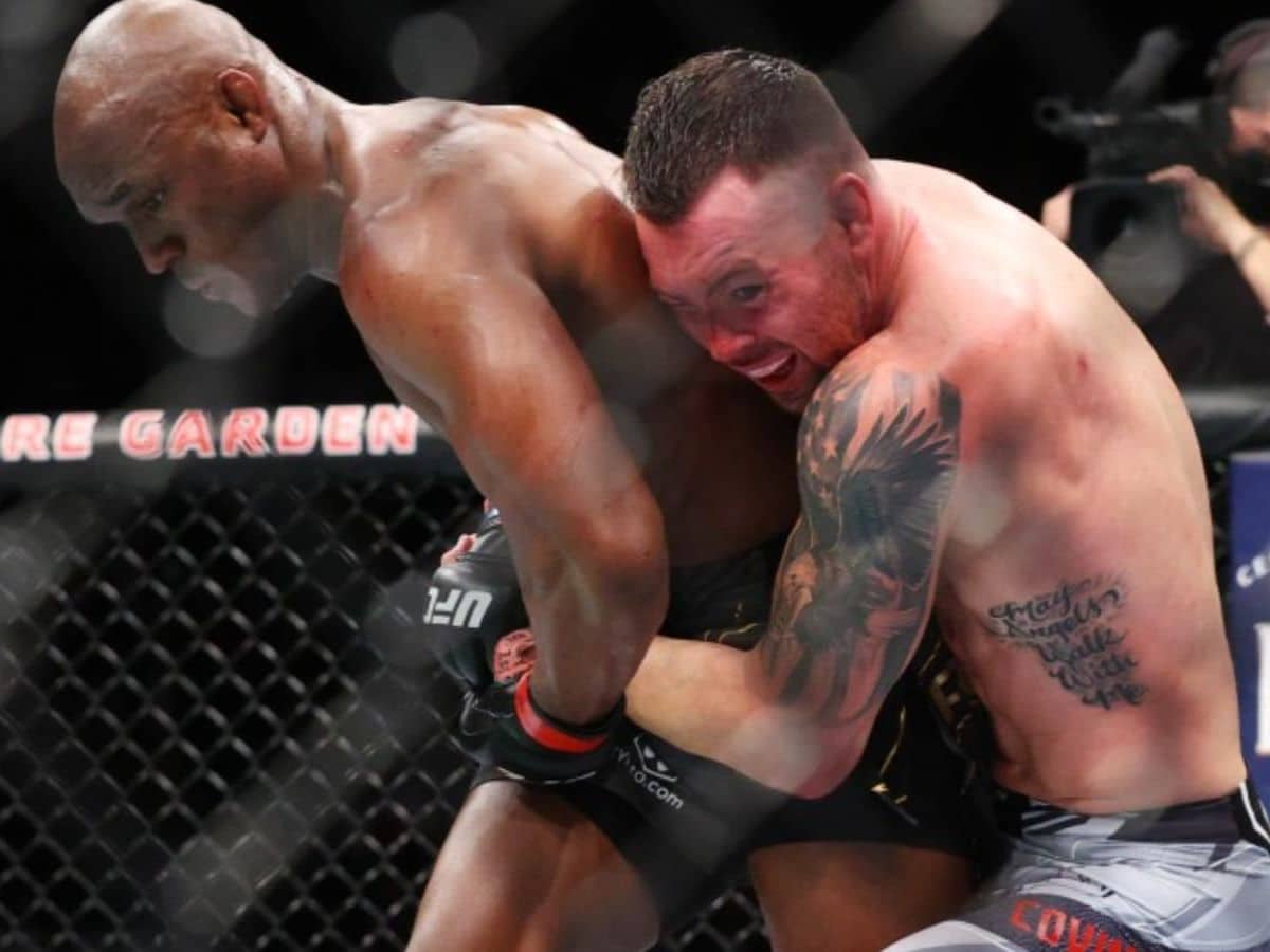 Colby Covington trying to takedown Kamaru Usman