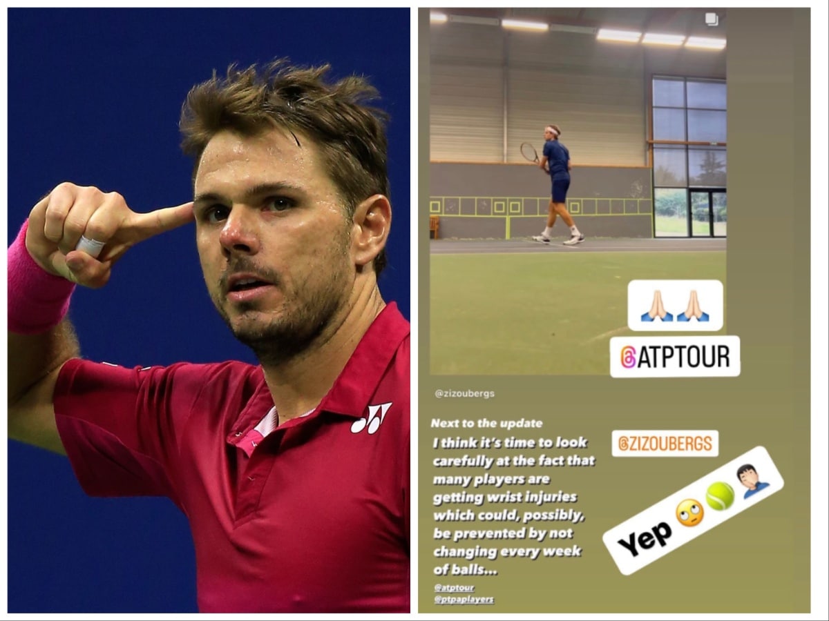 Stan Wawrinka calls out ATP on ever increasing players’ wrist injuries due to continuous changing of balls