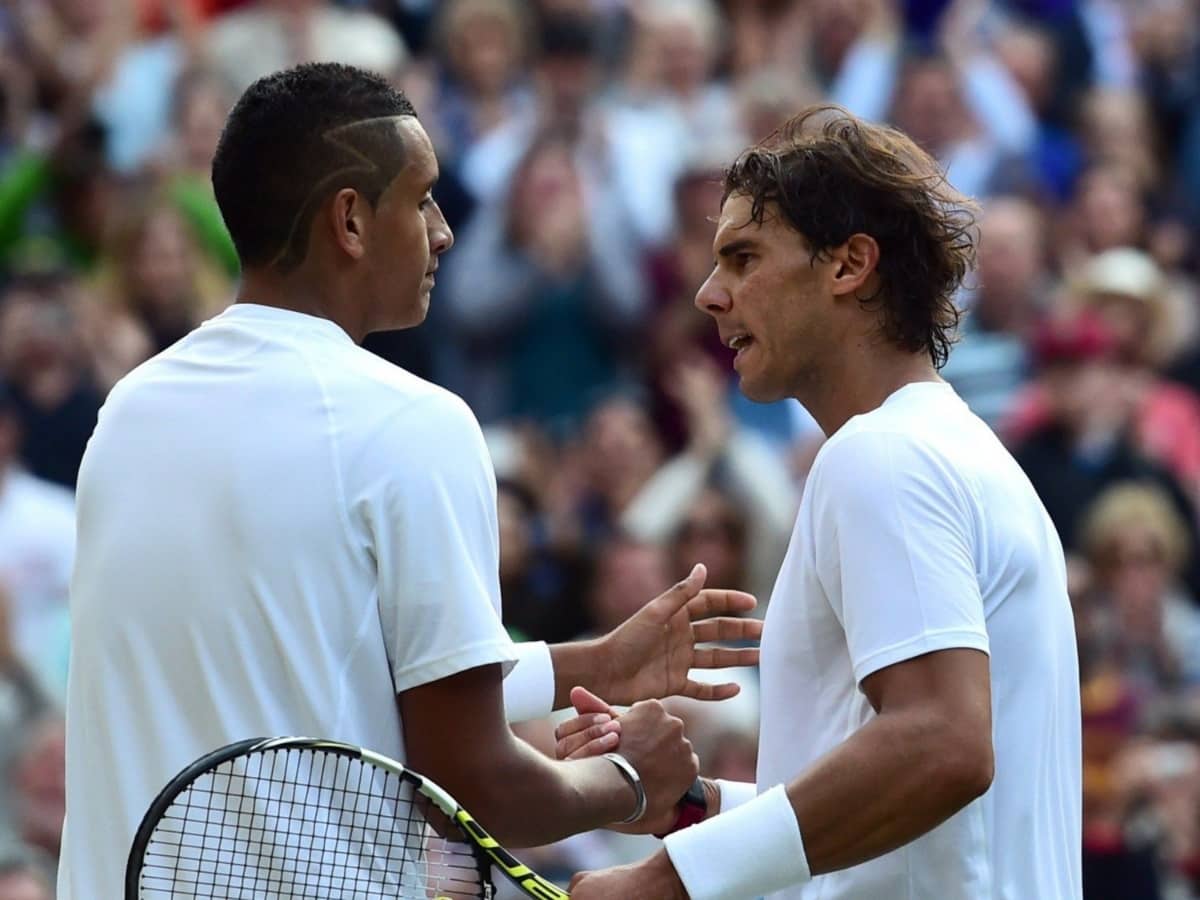 Nick Kyrgios and Rafael Nadal