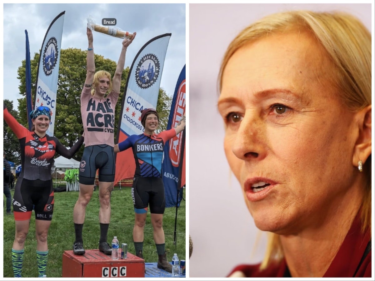 Martina Navratilova calls out USA Cycling over inclusion of trans men who emerged victorious at the Women’s cyclocross in Chicago