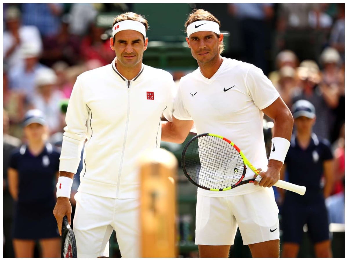 Roger Federer and Rafael Nadal