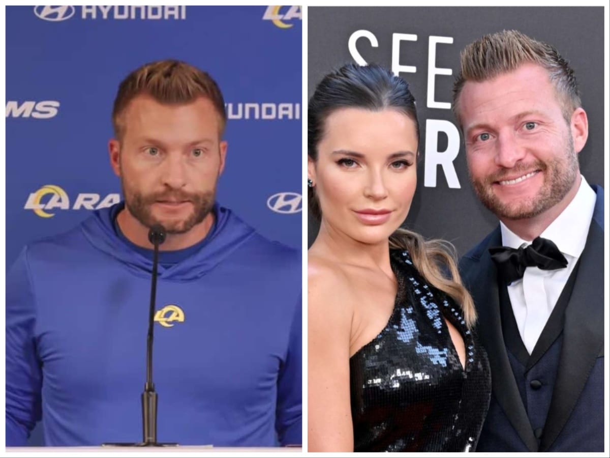 Rams HC Sean McVay quashes talks of him missing the next game due to wife’s pregnancy claiming his ‘unborn son’ knows not to come during a game