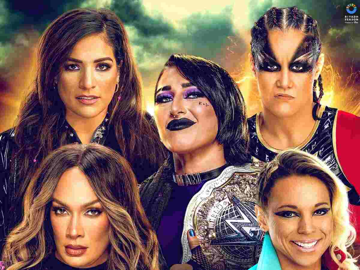 Rhea Ripley, Nia Jax, Zoey Stark, Shayna Baszler, Raquel Rodriguez