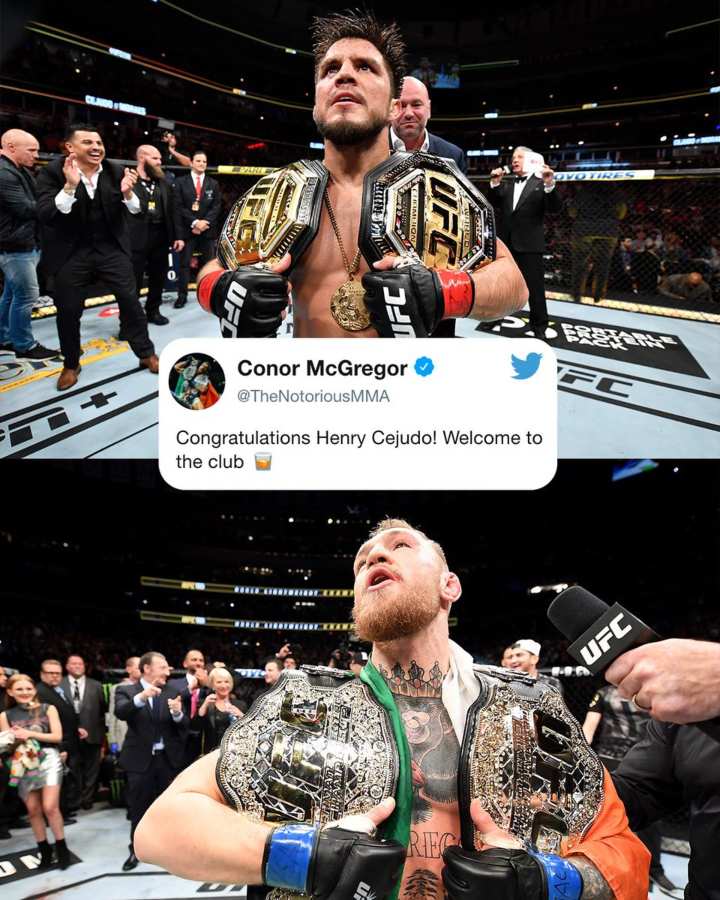 Conor McGregor and Henry Cejudo