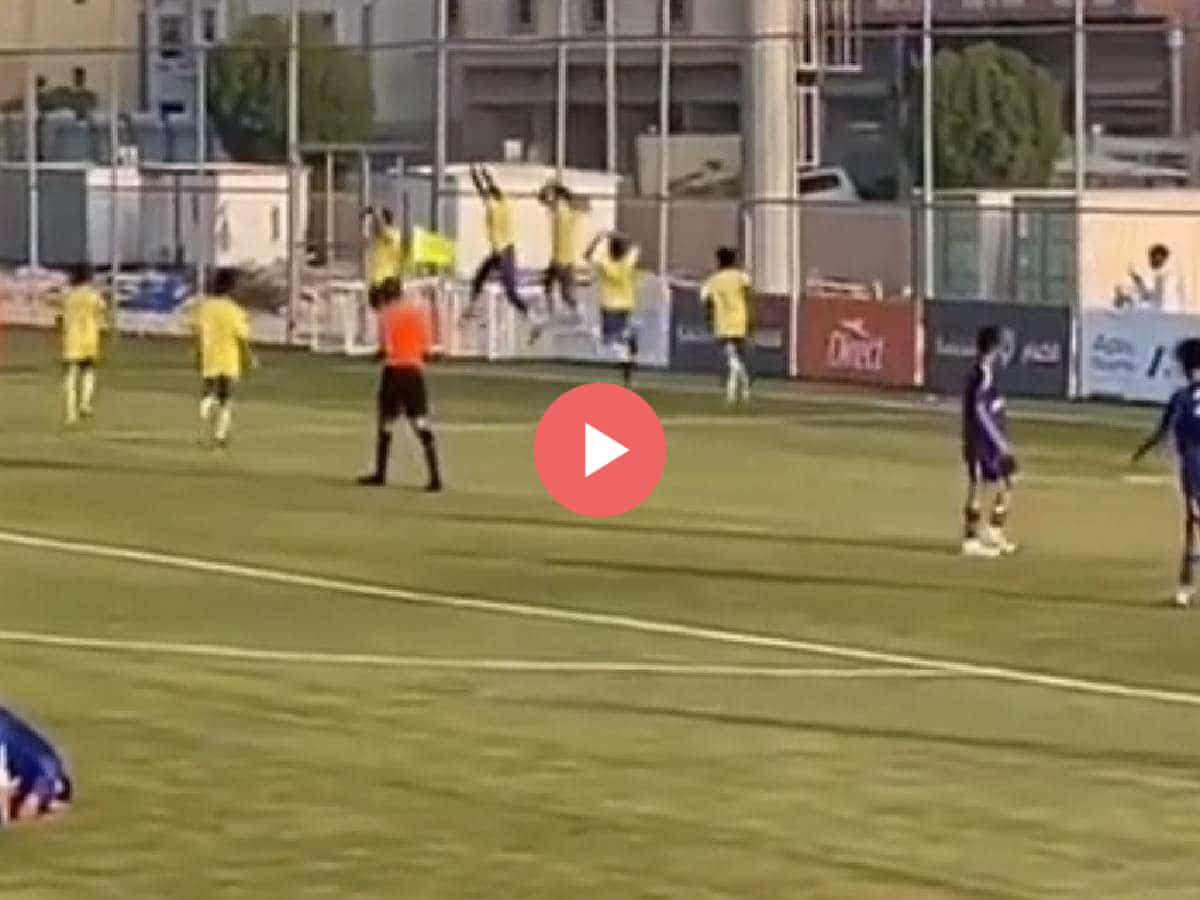 WATCH: Cristiano Jr. scores first goal for Al-Nassr U15, topping it off with his father’s iconic SIU celebration