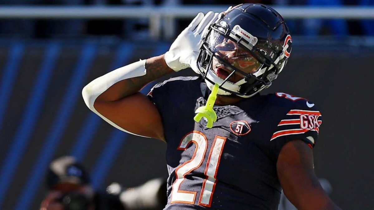 D’Onta Foreman
WATCH: Chicago Bears turn viral Kabaddi clips into an epic touchdown celebration against Raiders
