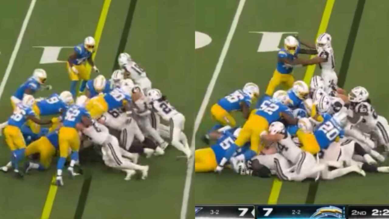 WATCH: Dak Prescott fails to emulate Jalen Hurts as the Cowboys’ ‘Tush-Push’ play gets stopped by the Chargers on 4th and 1