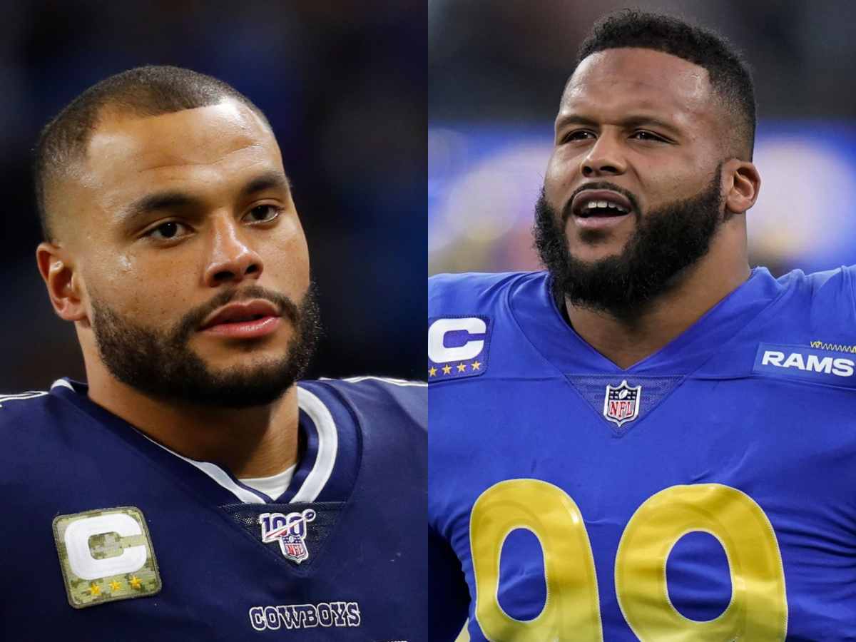 “S**t yeah he is!” Cowboys QB Dak Prescott dubs Aaron Donald a generational player ahead of the Cowboys-Rams game this week