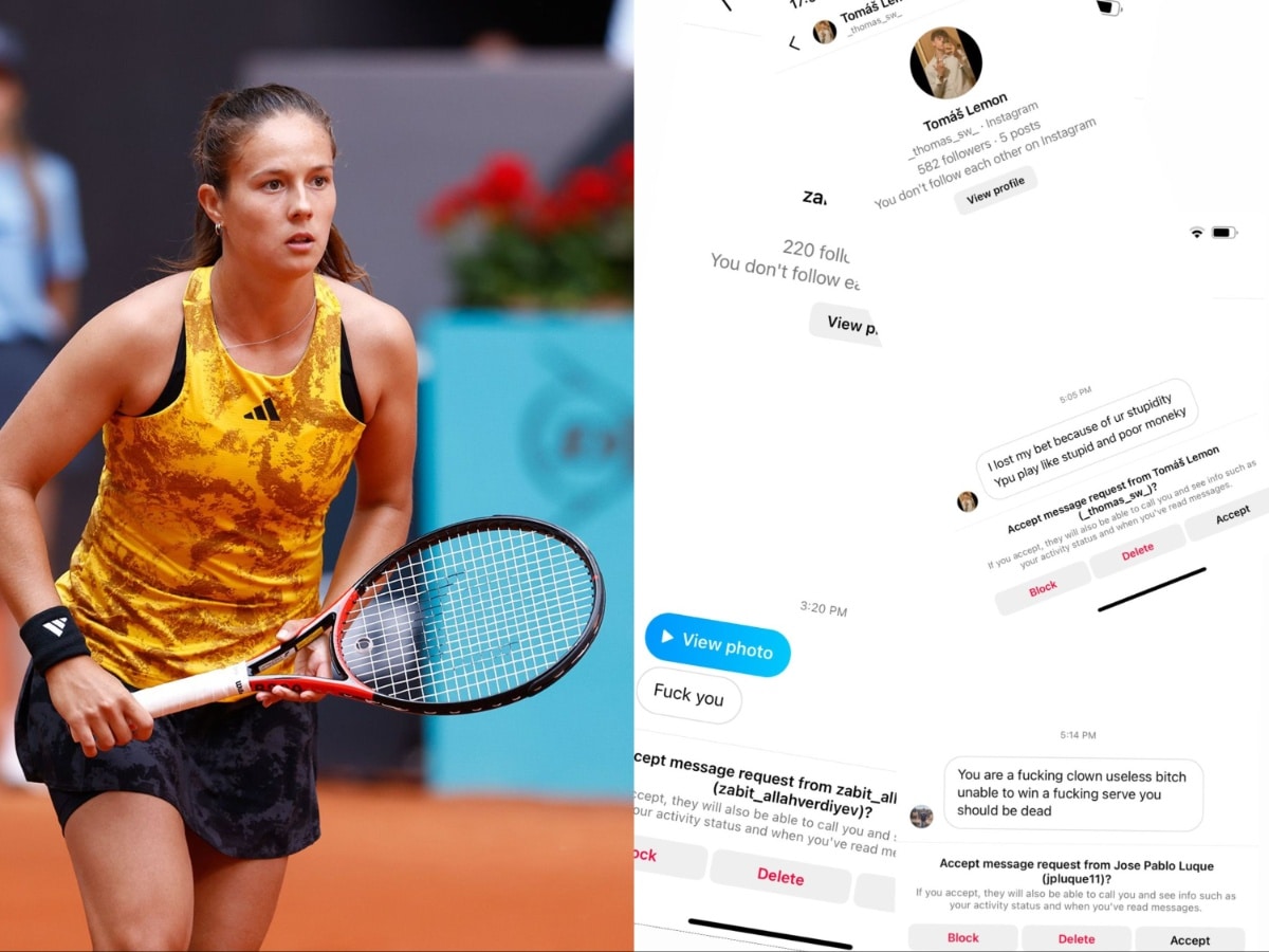 “This s**t is completely out of control,” Daria Kasatkina shares screenshots of abusive messages she received following her qualification in the semis of WTA Elite trophy