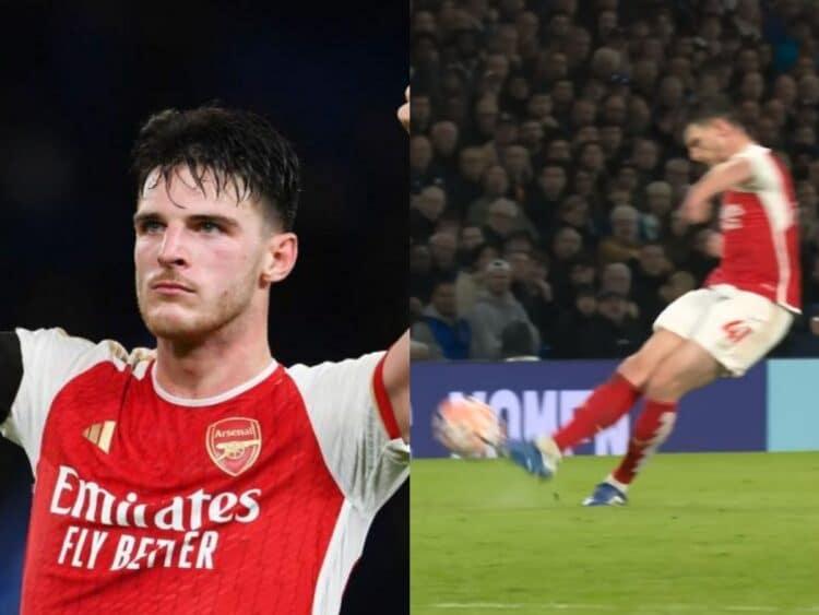 "Bend it like Rice"- Fans react to Declan Rice's fantastic goal as ...