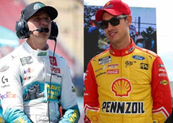 Denny Hamlin and Joey Logano (Via IMAGO)