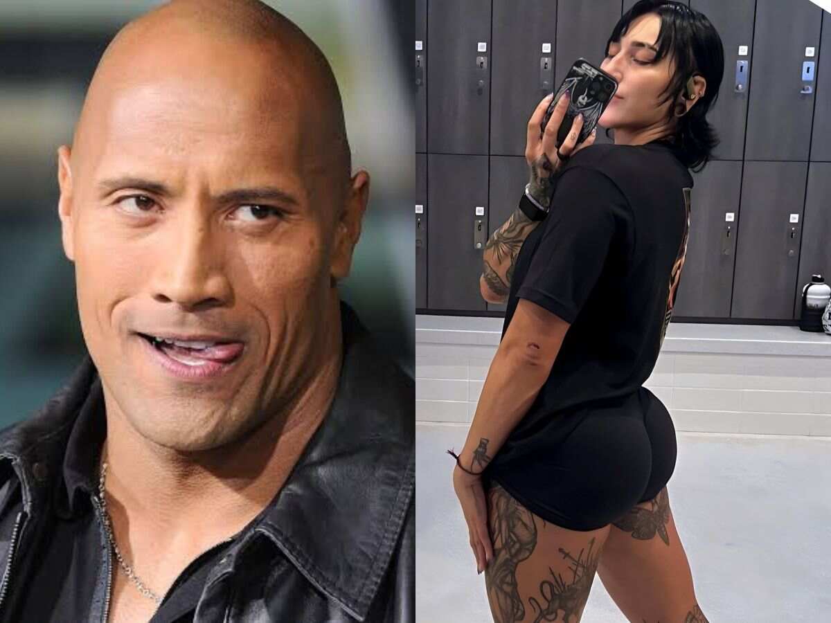 Impressed Dwayne Johnson drops NSFW reply to Rhea Ripley’s ins*ne new workout video