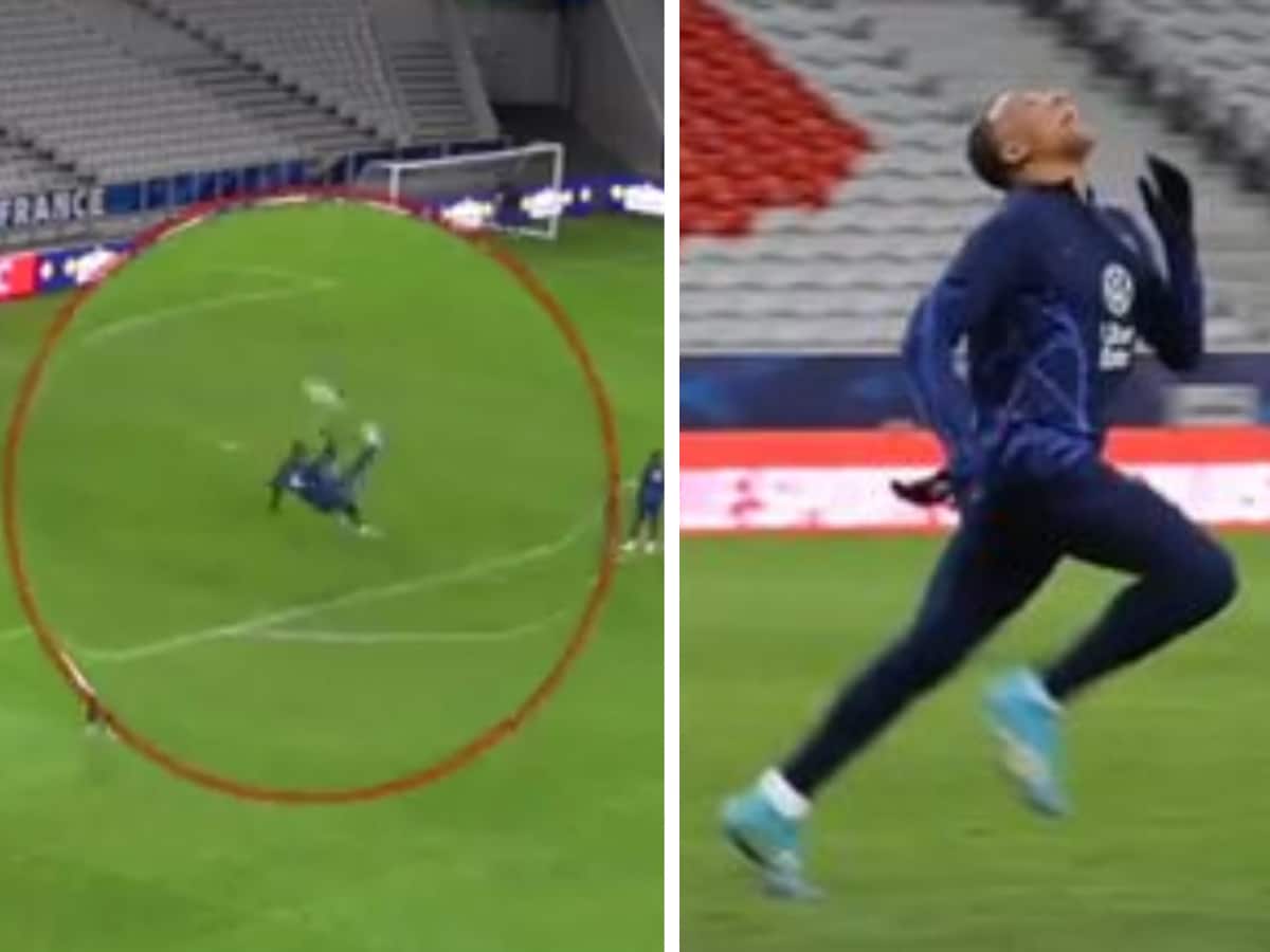 WATCH: Kylian Mbappe’s hilarious celebration after scoring a SCREAMER in training