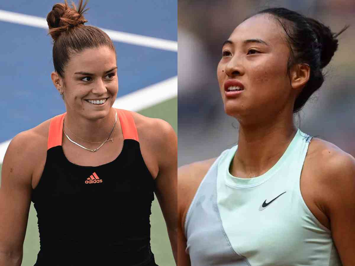 Maria Sakkari (L), Qinwen Zheng (R) 